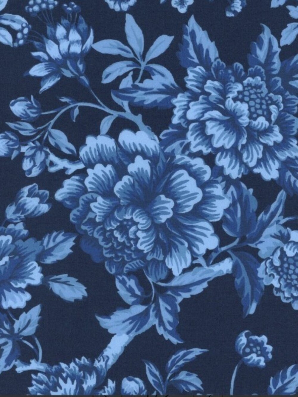 Liberty Art Fabric Skinny Scarf Regency Trail Blue Floral Bridgerton Bespoke